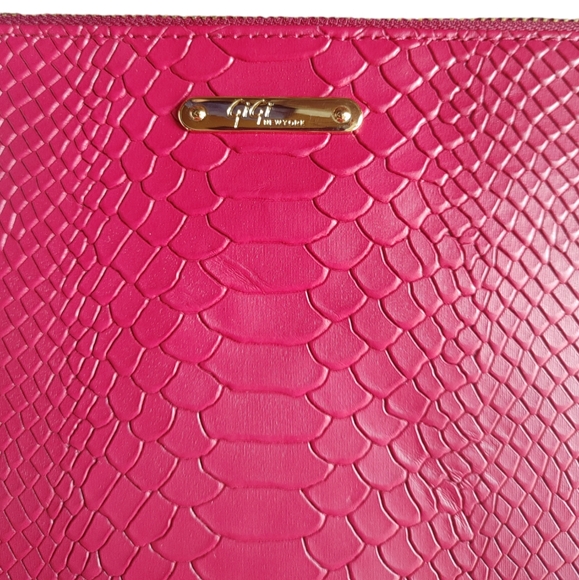 NWOT Gigi New York Pink Tassel Clutch - Picture 4 of 12